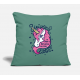 Unicorns Don'T Believe In You Either Cypress Green Pillow